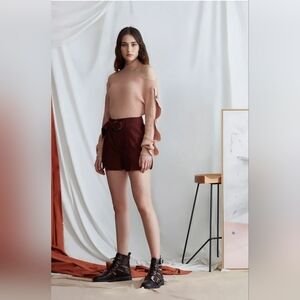 🦋N12H GiGi Knit Top in Dusty Rose NWT Small (4-6) Cut Out Arms 🩷